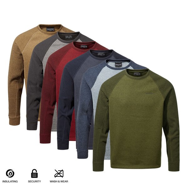 Craghoppers - Herren Mikrofleece Rundhals Sweatshirt - Barker Jumper