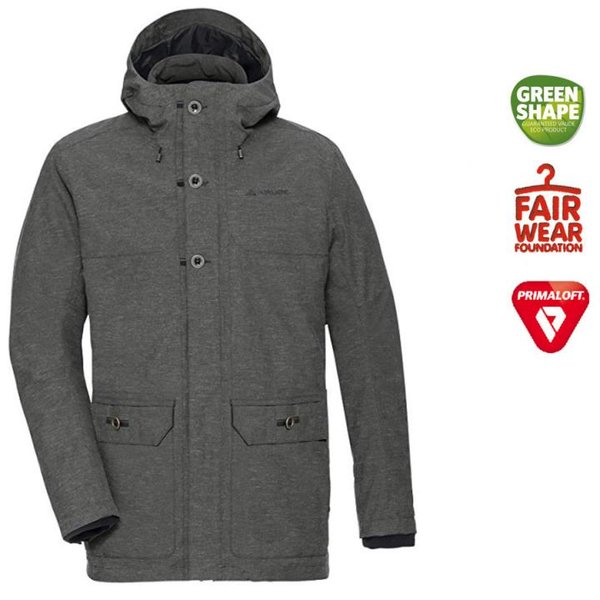 VAUDE Herren Primaloft Ceduna Parka Ii Jacke Winterjacke - grau